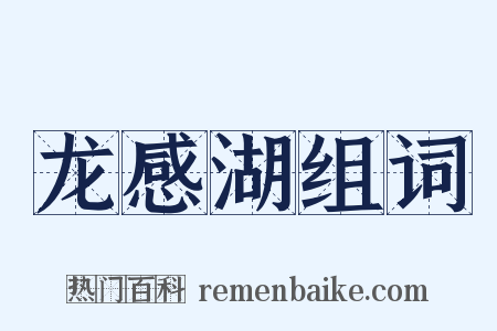 龙感湖组词是什么意思的图片